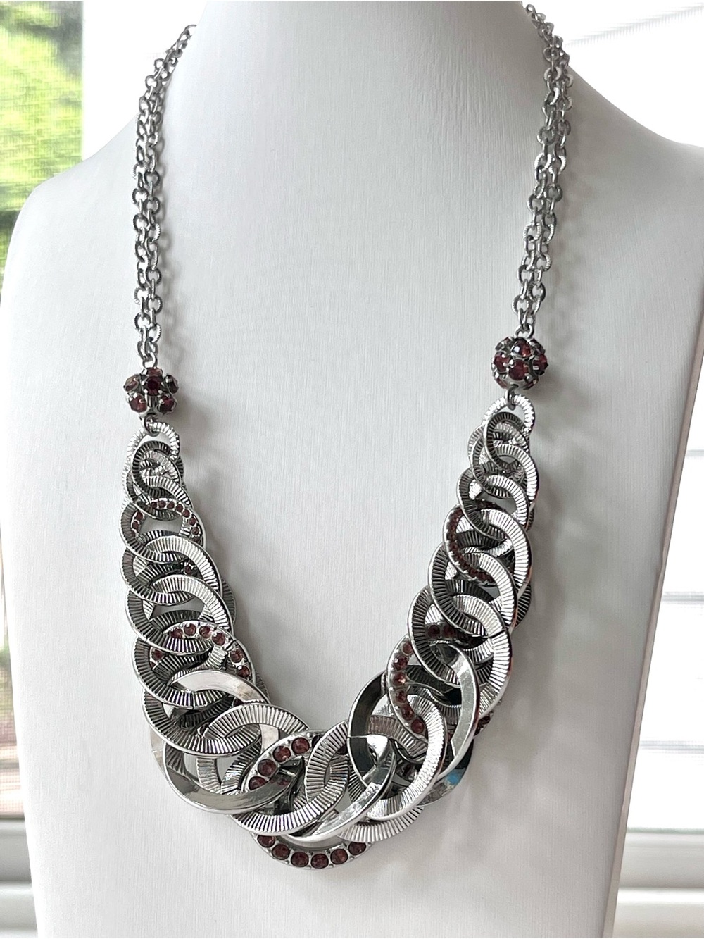 Loft Silver-tone Chainlink Necklace